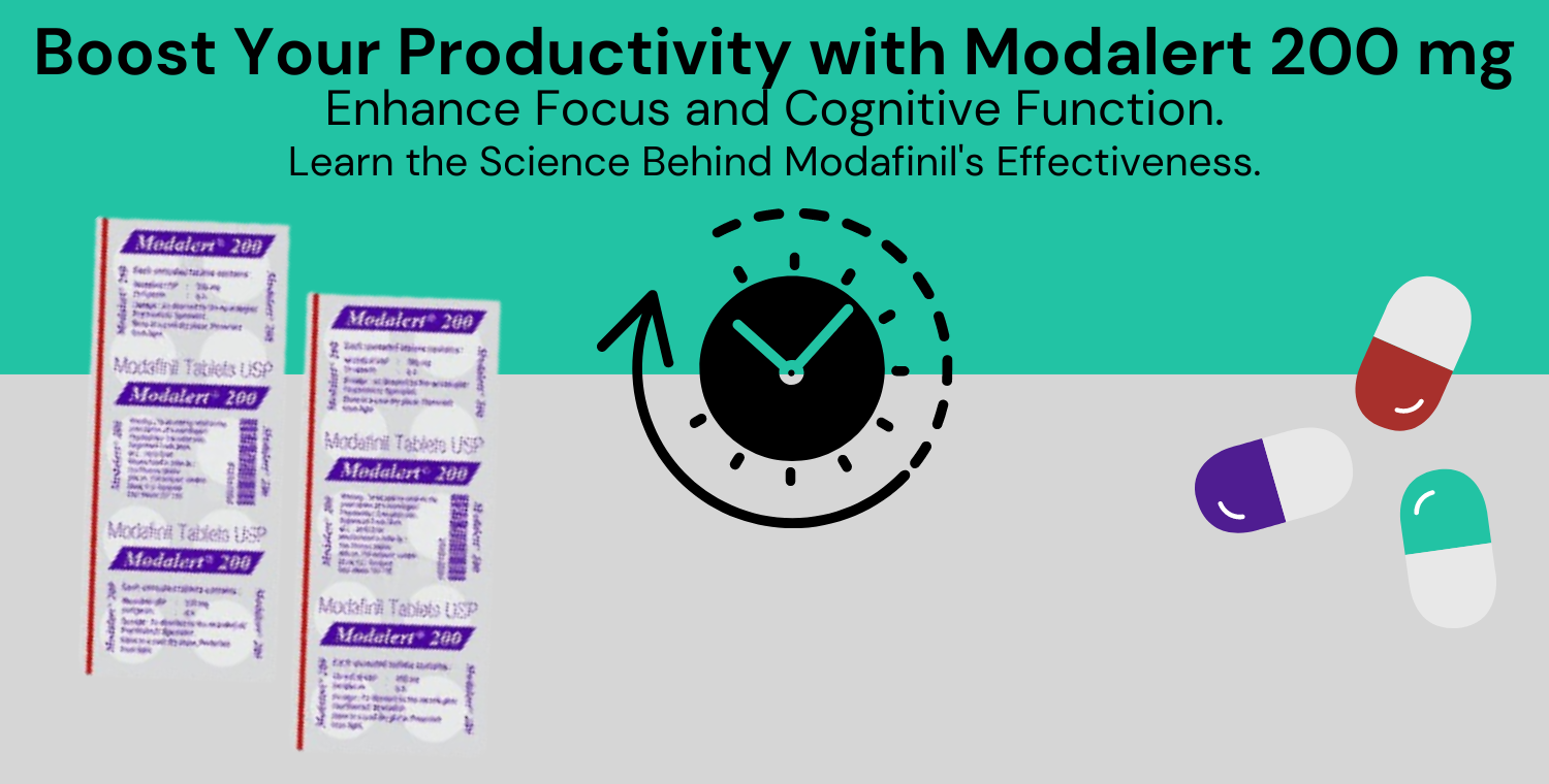 Modalert 200 mg (Modafinil) tablets for enhancing focus and cognitive performance, backed by scientific evidence